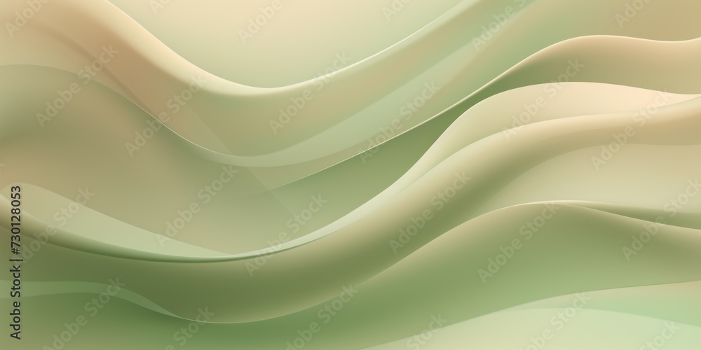 khaki gradient soft pastel silk wavy elegant luxury flat lay pattern vector illustration