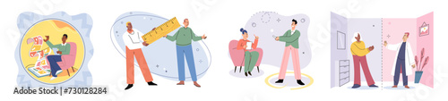 Social relationship vector illustration. Working together, we can overcome obstacles and build stronger society Friendship is based on mutual respect and shared experiences Human relationships shape