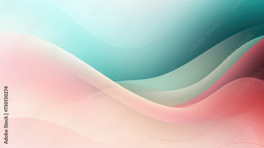 Abstract background with wavy lines in pastel colors.