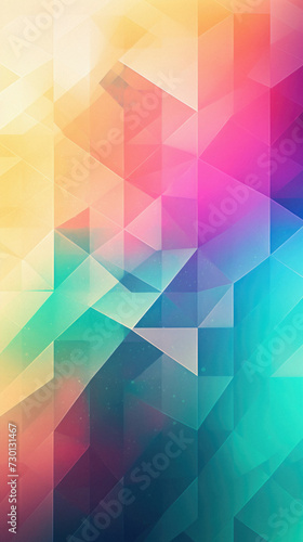 Abstract background consisting of colored triangles. .