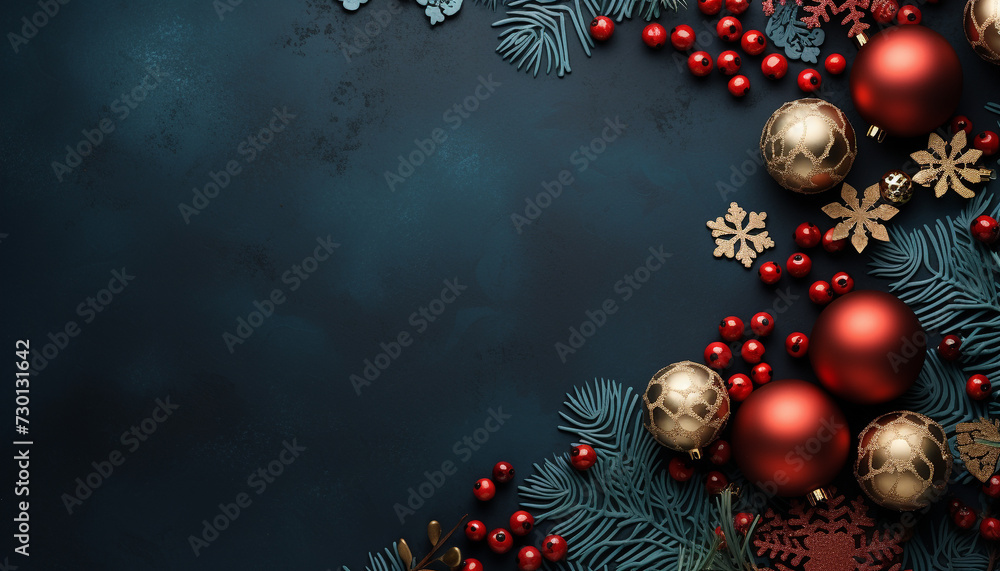 Winter celebration snowflake decoration on Christmas tree, gift ball ornament generated by AI
