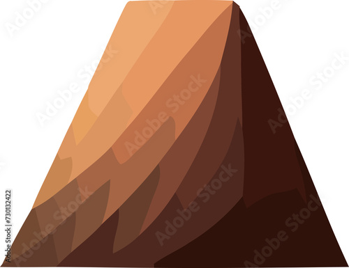 Classical Mountain Flat Illustration