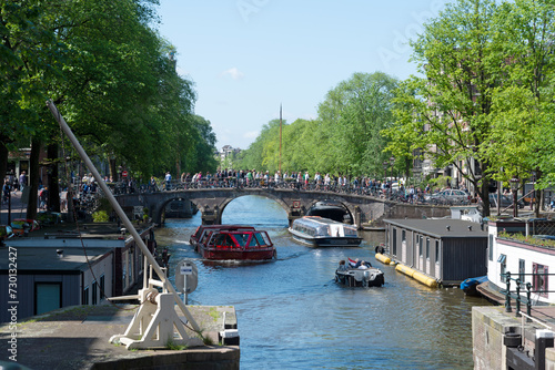 Kanal, Grachtenfahrt, Amsterdam photo