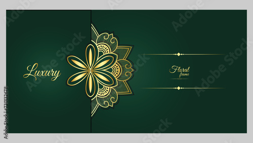 Luxury golden mandala decorative pattern background