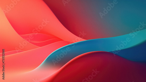 Abstract background of red, blue and pink waves.