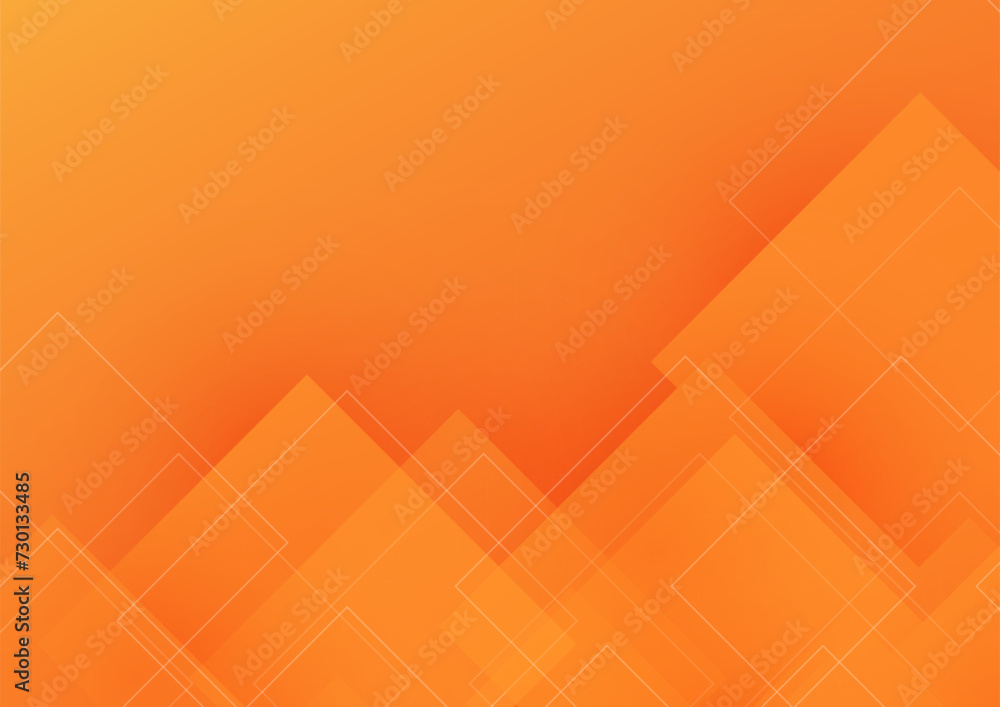 オレンジの四角形イメージ背景