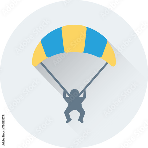 Paratrooper Vector Icon