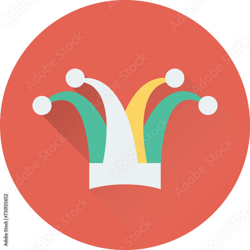 Clown Cap Vector Icon