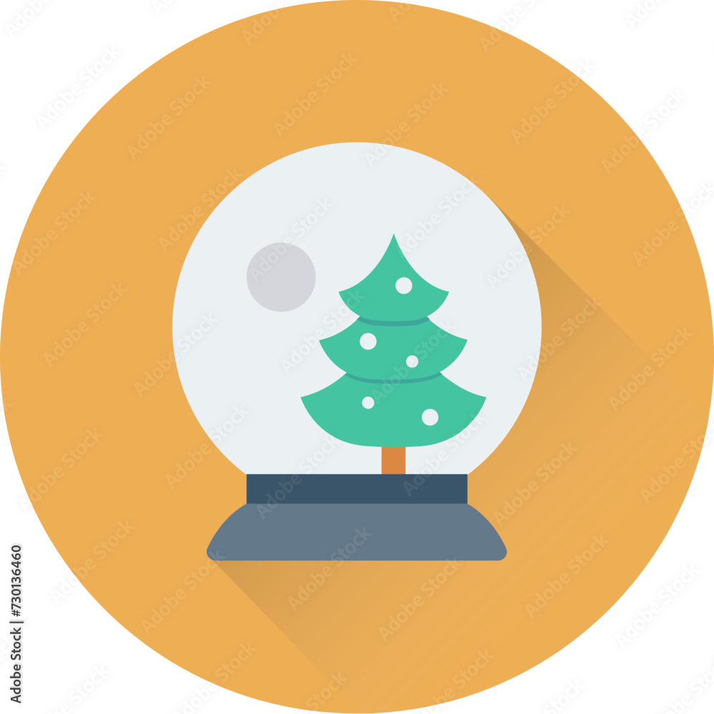 Fototapeta premium Snow Globe Vector Icon