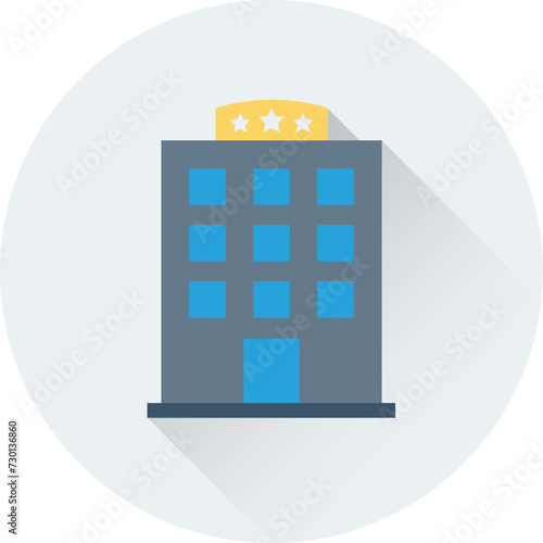 Hotel Building Vector Icon
