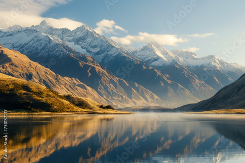 lake, mountains, nature, landscape, water, sky