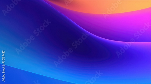 Abstract background with smooth lines in blue, orange and purple colors.