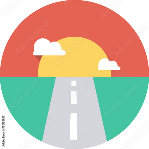 Road Vector Icon
