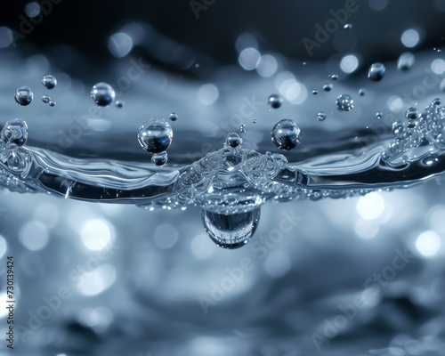 an image of water drops with droplets on them, in the style of futuristic contraptions