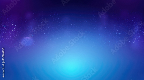 Abstract background with blue bokeh and stars.