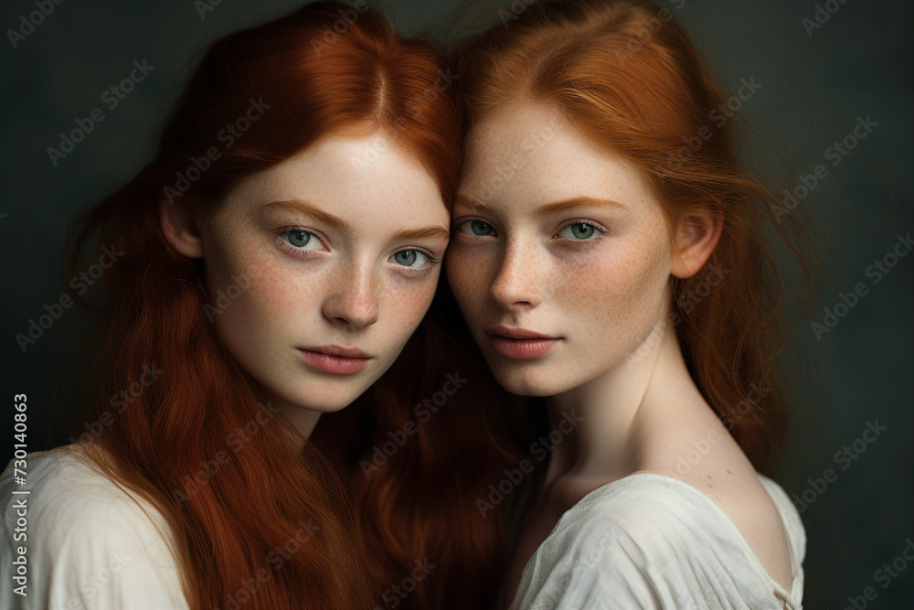 AI generated close up portrait of beautiful attractive girl beauty fashion models AI generated close up portrait of beautiful attractive girl beauty fashion models