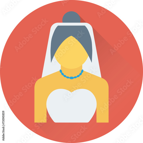 Bridal Vector Icon 