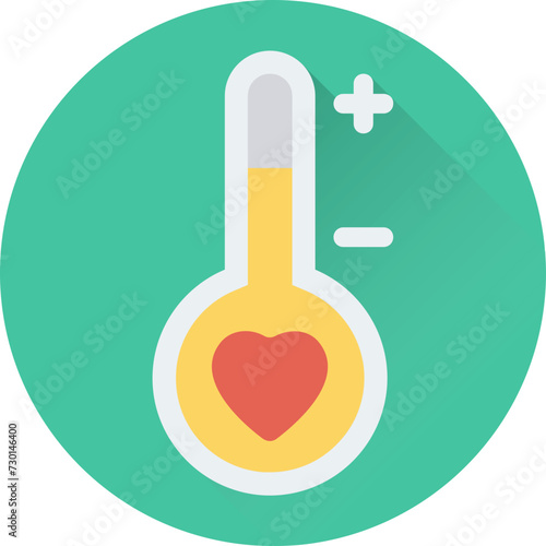 Love Thermometer Vector Icon