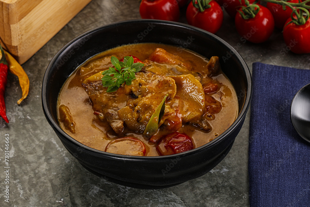 Yellow THai curry with beef Yellow THai curry with beef