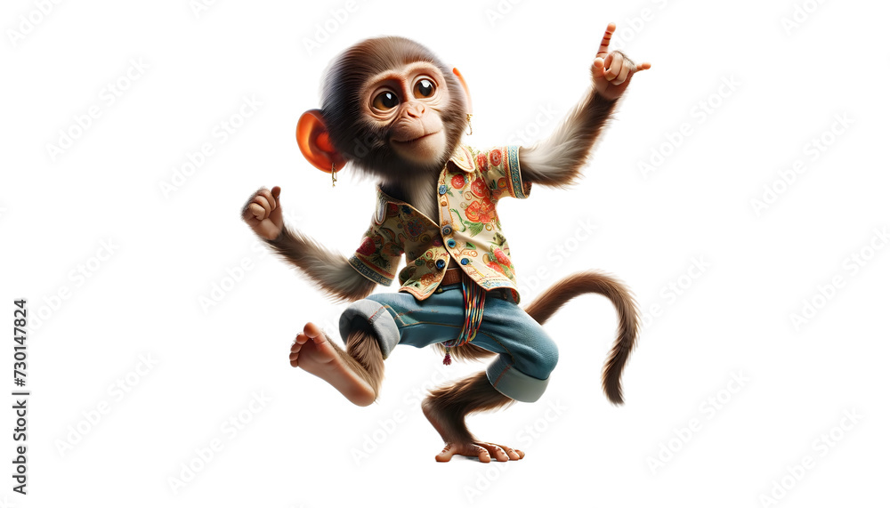 monkey dance isolated on transparent background monkey dance isolated on transparent background