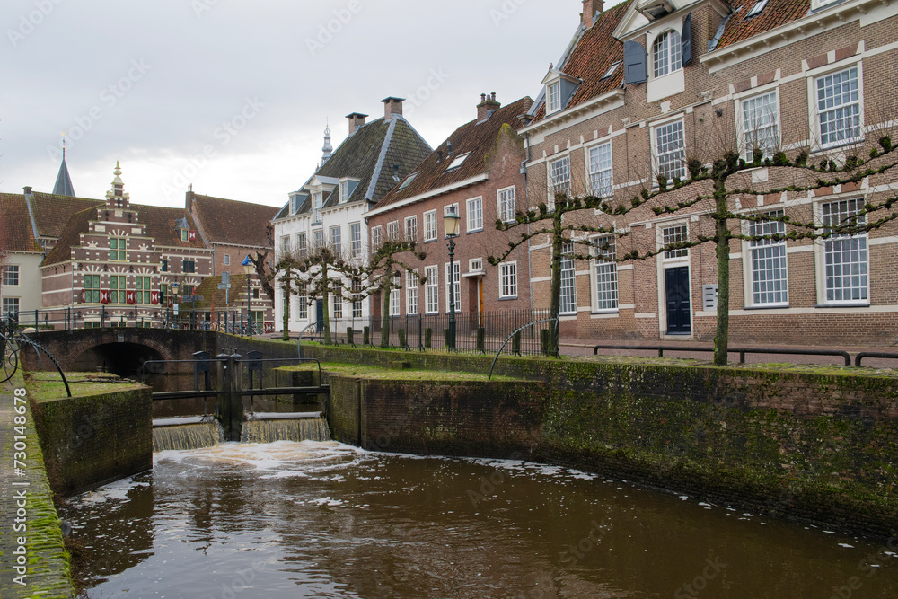 Obraz premium The monumental inner city of the European city of the year Amersfoort