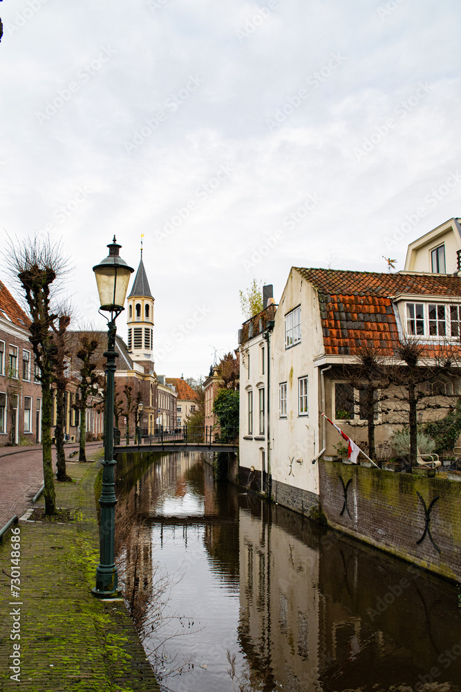 Obraz premium The monumental inner city of the European city of the year Amersfoort