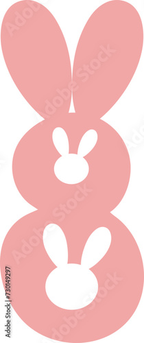 8 eight bunny number letter alphabet photo
