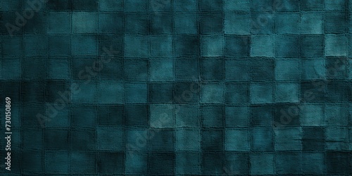 Cyan square checkered carpet texture