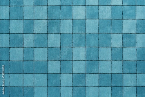 Cyan square checkered carpet texture