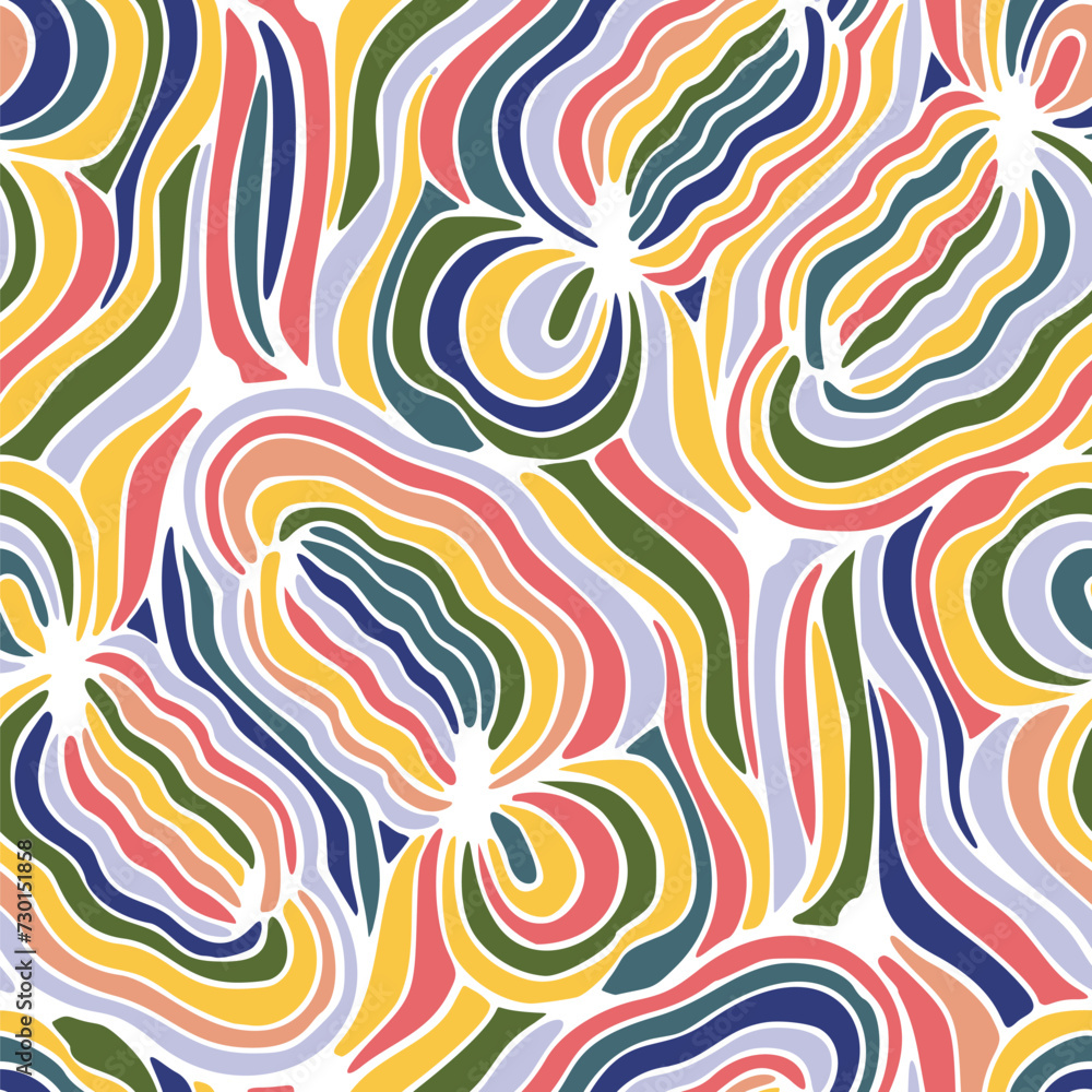 Seamless pattern with a simple abstract drawing Seamless pattern with a simple abstract drawing