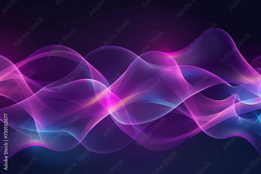 a graphic background with three purple and pink waves, in the style of dark violet and light cyan, smooth and curved lines, lens flares, contrasting backgrounds, lightscapes generated by ai a graphic background with three purple and pink waves, in the style of dark violet and light cyan, smooth and curved lines, lens flares, contrasting backgrounds, lightscapes generated by ai