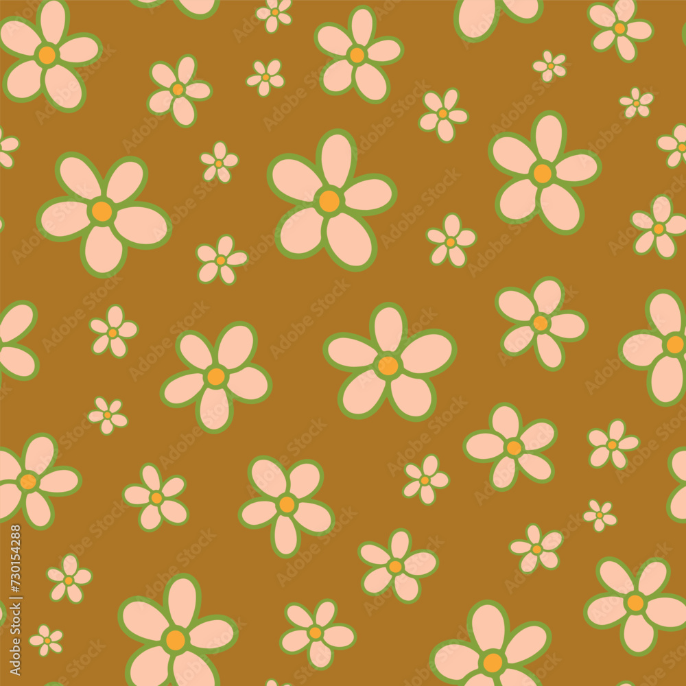 Fototapeta premium Vector seamless repeat pattern print background
