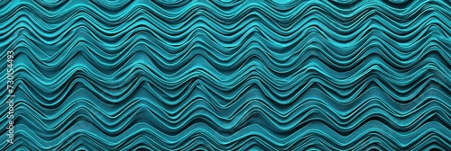 Cyan zig-zag wave pattern carpet texture background