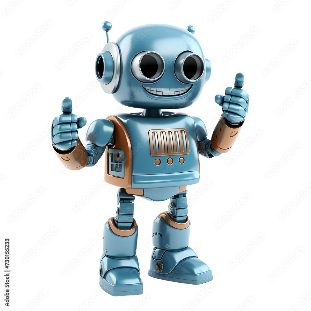 humanoid robot woman thumb up isolated on transparent background humanoid robot woman thumb up isolated on transparent background