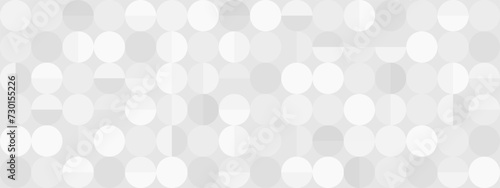 Seamless trendy white background for textiles or covers. Mosaic with gray texture of geometric shapes, template for web intro.	