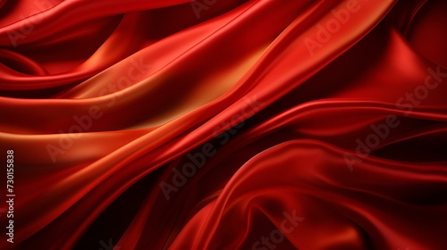  Red satin fabric wallpaper concept.