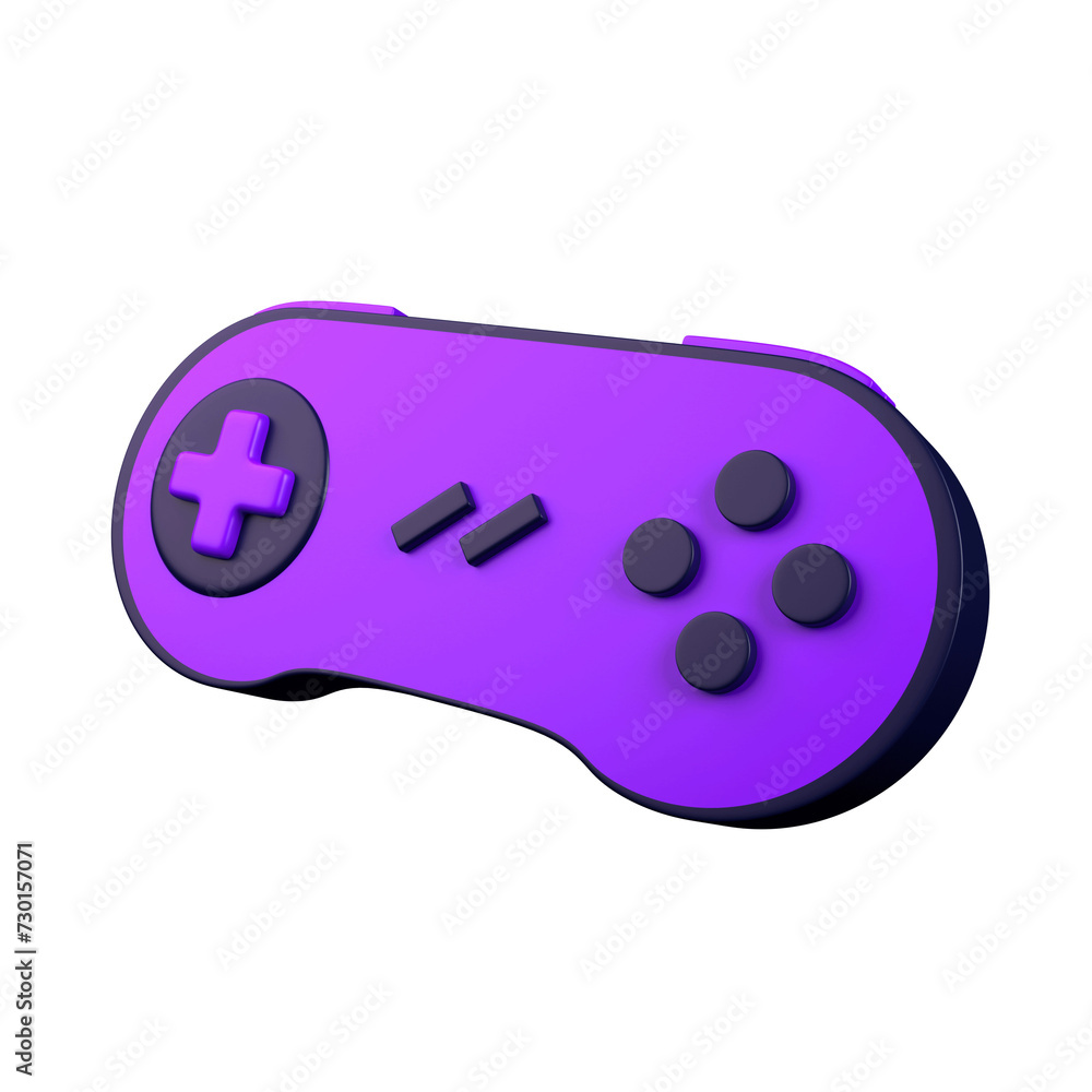 3D Retro Gamepad Illustration 3D Retro Gamepad Illustration
