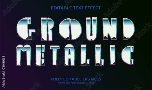 underground urban metallic hip hop editable text effect