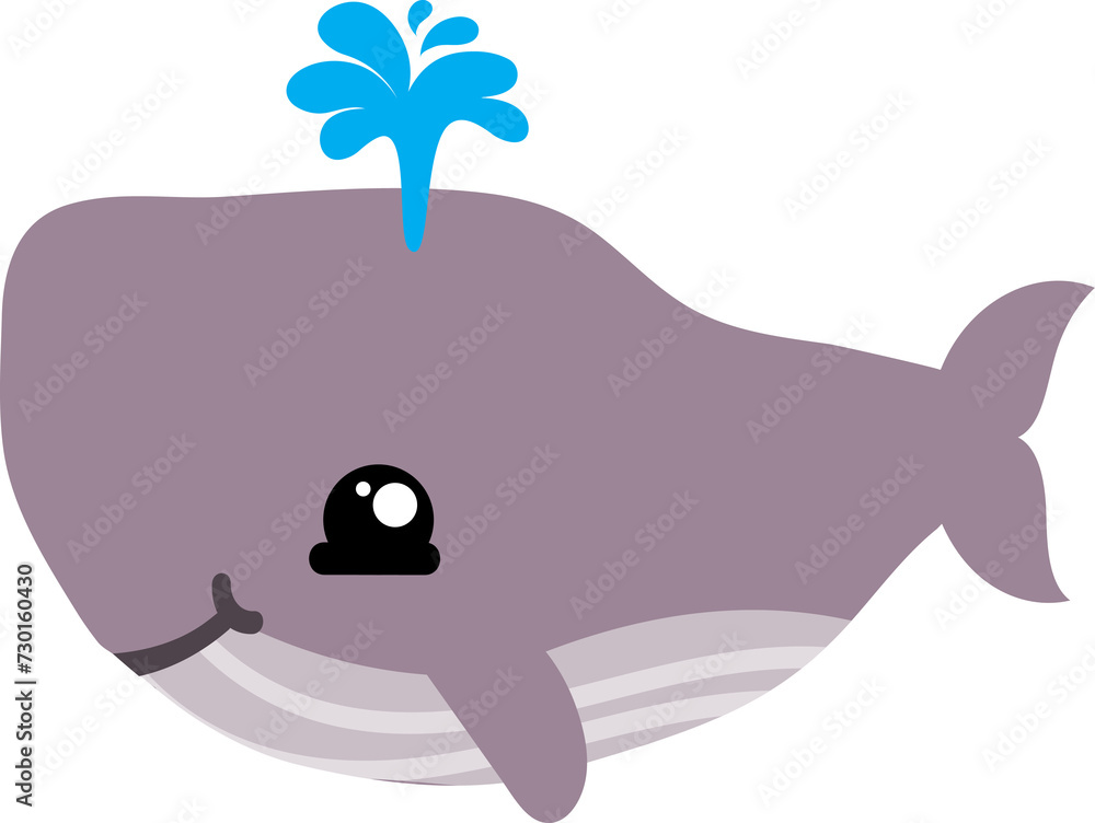 cute whale cartoon. sea animal cute whale cartoon. sea animal