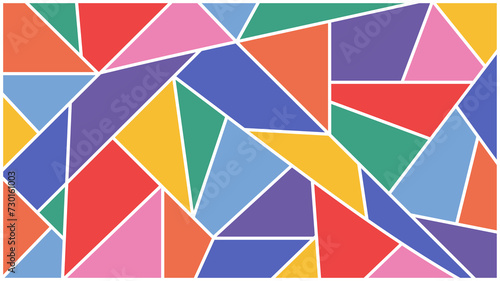 Abstract colorful geometric pattern. Vector illustration.