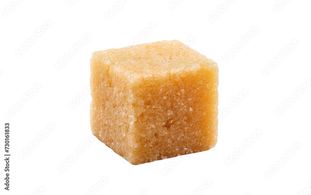 Sweetening with Cane The Sugar Cube Magic Isolated on a Transparent Background PNG.