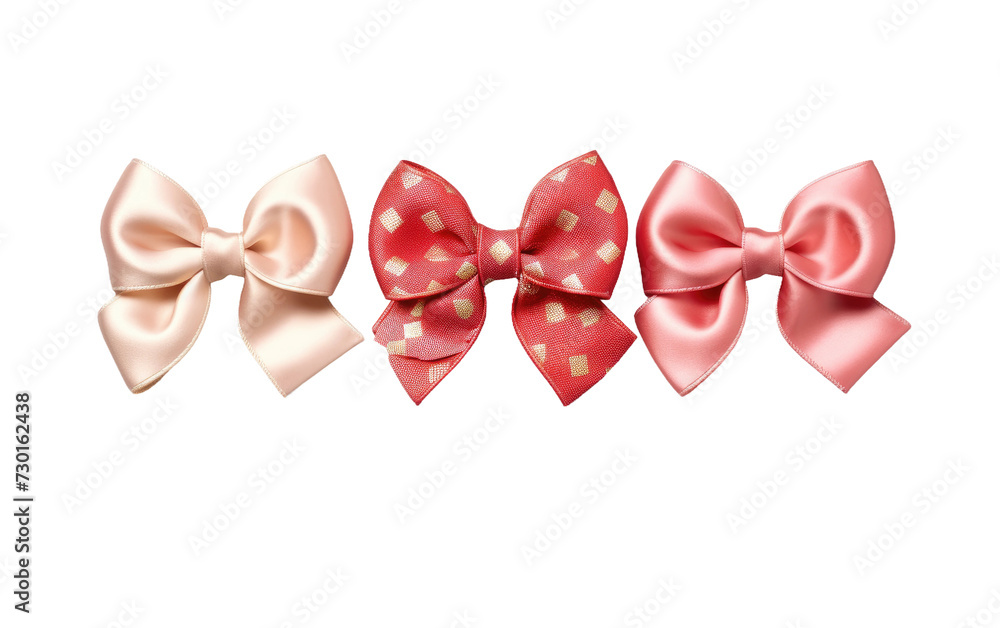 Holiday Ribbons to Brighten Your Festive Mood Isolated on a Transparent Background PNG.