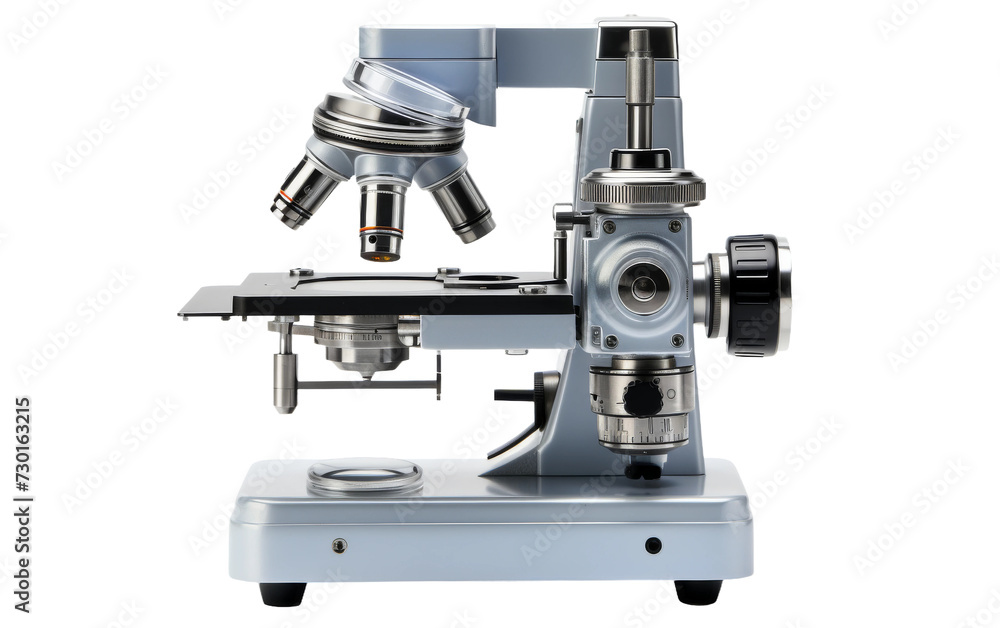 Portable Handheld Microscope for Scientific Exploration on White background