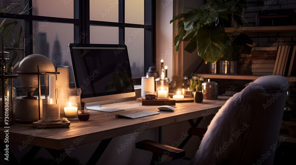 Fototapeta premium study room in the luxury house