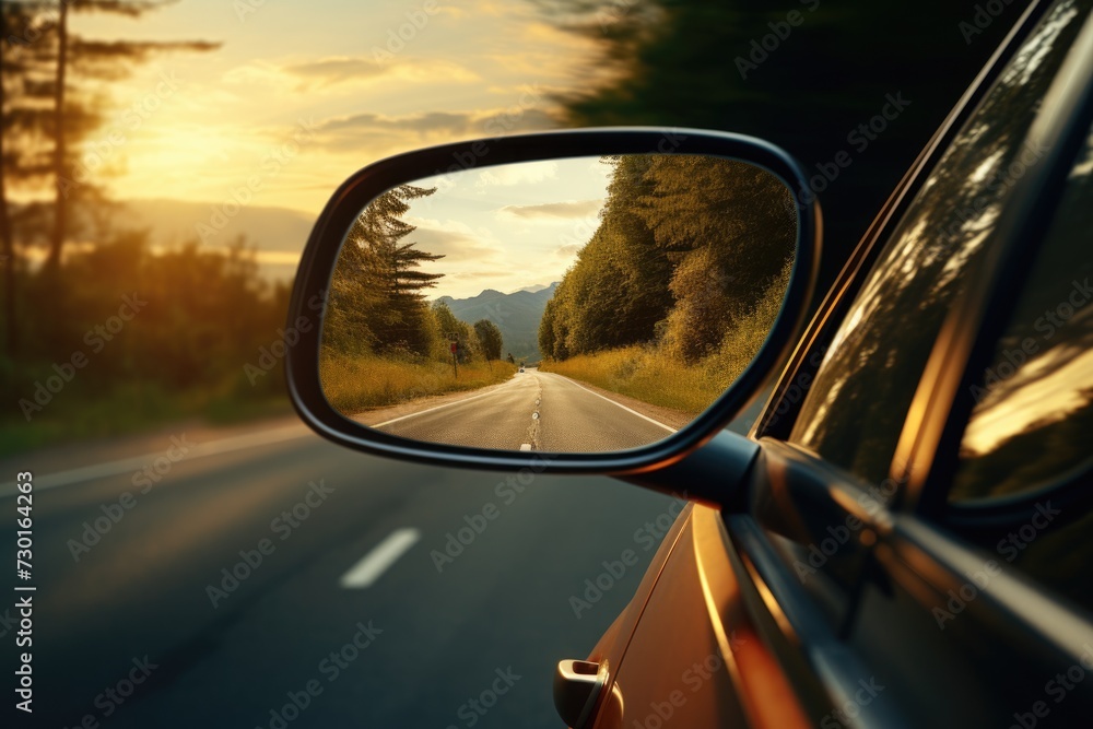 Looking Back Over Shoulder: Rear View of Person Reflecting on Past Mistakes and Future Goals