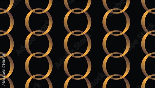 Seamless pattern. Gold chains.Vector illustration.