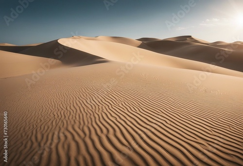 Pile desert sand dune isolated on white clipping path