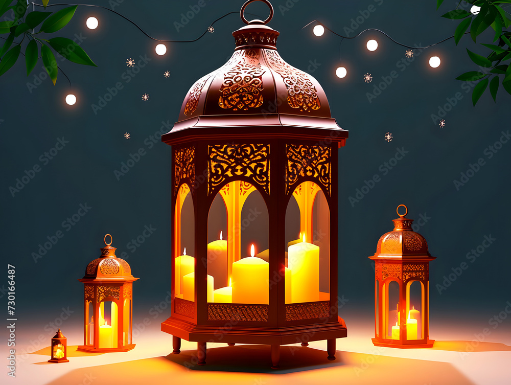 Fototapeta premium ramadan kareem background vector graphics illustration 