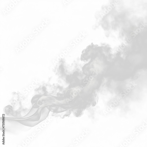 Isolated white smoke effect
