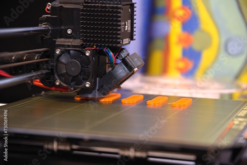 3D-Druck zur EDV und IT - Nahaufnahme photo